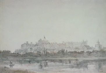 Château de Windsor depuis la rivière, XIXe siècle